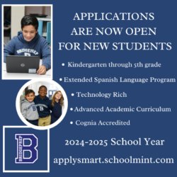 2024-2025 School Year! Applications for NEW STUDENTS are now open.